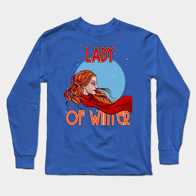 Lady of Winter Long Sleeve T-Shirt by black8elise